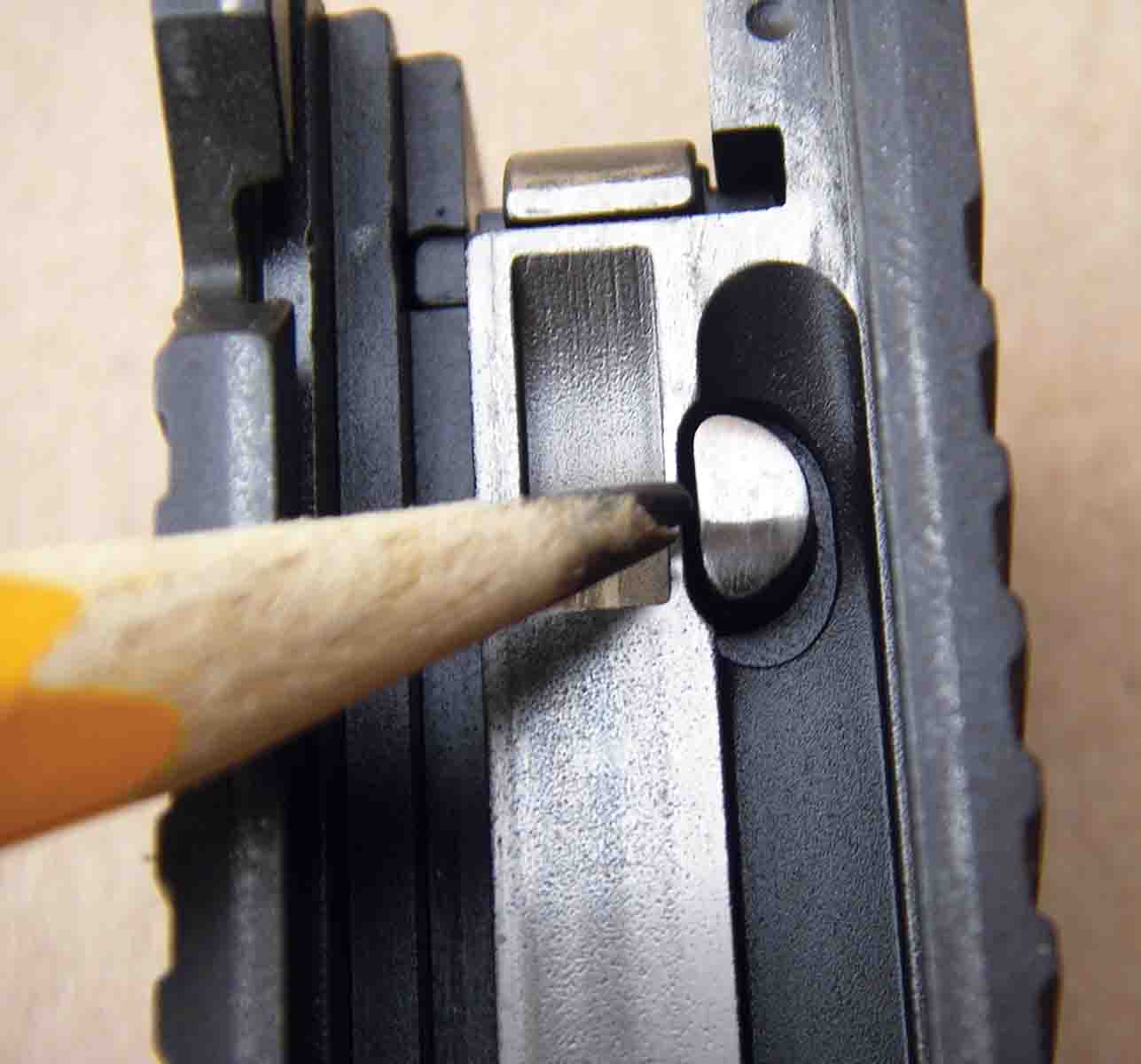 Kimber’s “Firing Pin Safety System” was first offered in 2001 and consists of an internal safety within the slide that prevents  firing if the pistol is dropped.